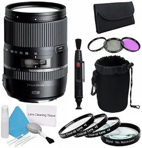 Tamron 16-300mm CANON 3 Macro Zoom Lens Bundle