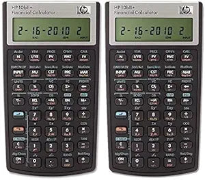 HP 10bII+ Financial Calculator (Pack of 2)