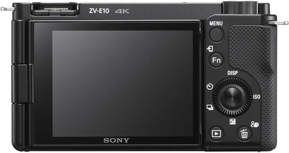 Sony ILCZV-E10/B Alpha ZV-E10 Vlogging Mirrorless Camera - Black