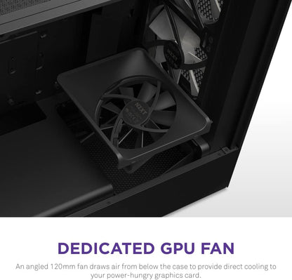 NZXT CC-H51FB-R1 H5 Flow RGB Gaming Case Black