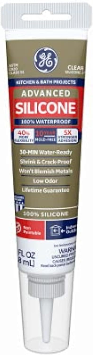 GE 2812563 Advanced Silicone 2 Kitchen & Bath Sealant - Clear (12-Pack)