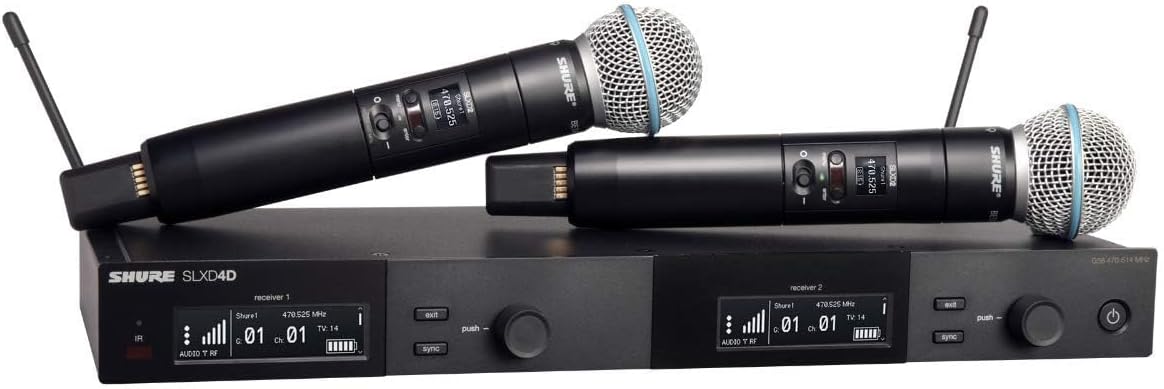 Shure SLXD24D/SM58-H55 Dual Wireless Handheld Microphone System