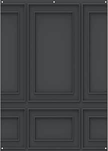 Westcott X-Drop Dark Wall Molding Canvas Backdrop (5x7 ft)