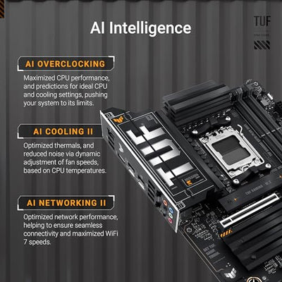 ASUS TUF Gaming X870-PLUS WiFi AM5 ATX Motherboard (Renewed)