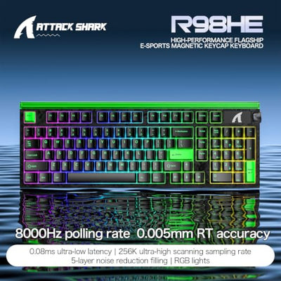 MAMBASNAKE Attack Shark R98 HE Hall Effect Gaming Keyboard
