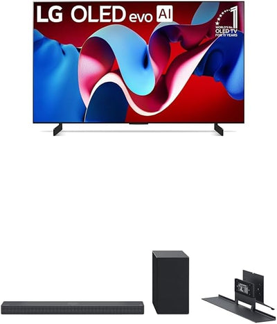 LG OLED42C4PUA 42-Inch 4K OLED TV with SC9S Soundbar