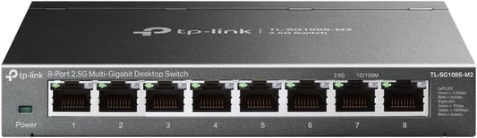 TP-Link TL-SG108S-M2 8-Port 2.5G Multi-Gigabit Ethernet Switch