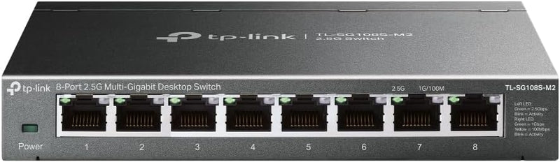TP-Link TL-SG108S-M2 8-Port 2.5G Multi-Gigabit Ethernet Switch — main product image