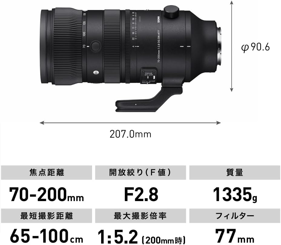 Sigma 591965 70-200mm F2.8 DG DN OS Sony E-Mount
