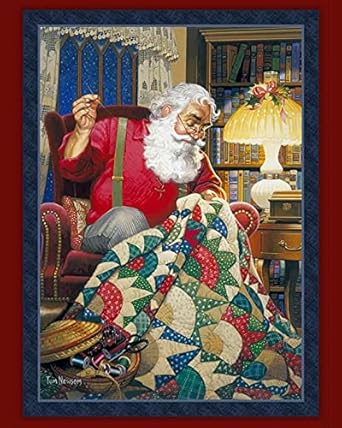 MDG Quiltingsantapanel Digital Santa Quilt Panel Kit