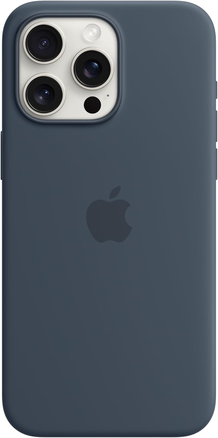 Apple iPhone 15 Pro Max Storm Blue Silicone Case — main product image
