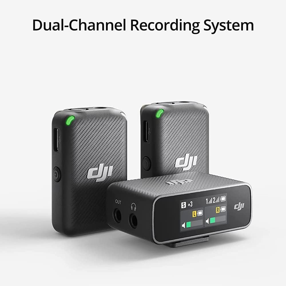 DJI E1DJIMIC Wireless Microphone System Audio Recorder Bundle