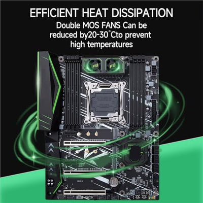 CJDARUJHC X99 F8 LGA 2011-3 Motherboard Combo with E5 2680 V4 CPU