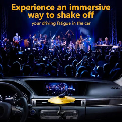 Gaolerbee Mini Drum Cymbal Air Vent Clip Car Accessory