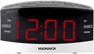 Magnavox MR41806BT: Dual Alarm Digital Clock Radio (Refurbished)