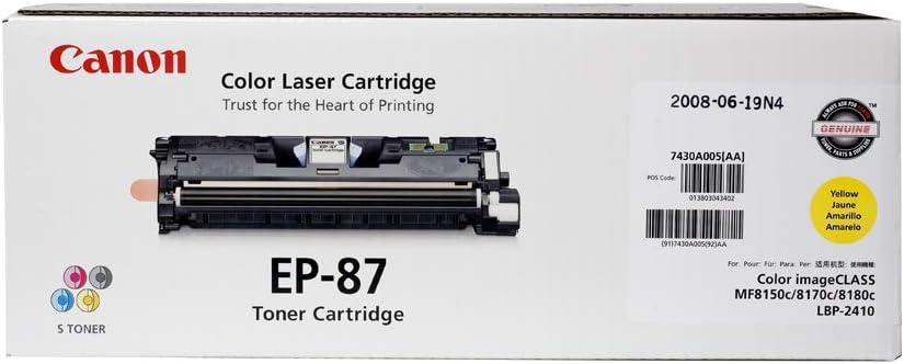 Canon EP87Y Yellow Toner Cartridge imageCLASS MF8170c