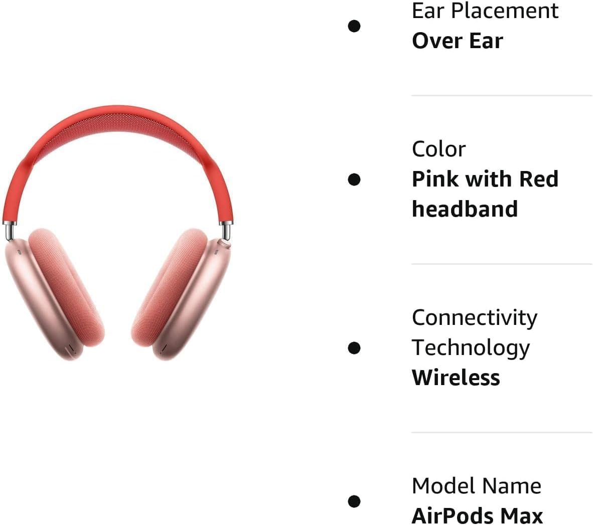 Apple AirPods Max Pink Renewed Premium Noise Cancelling Headphones