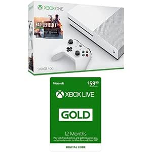 Microsoft Xbox One S 500GB Console Battlefield Bundle