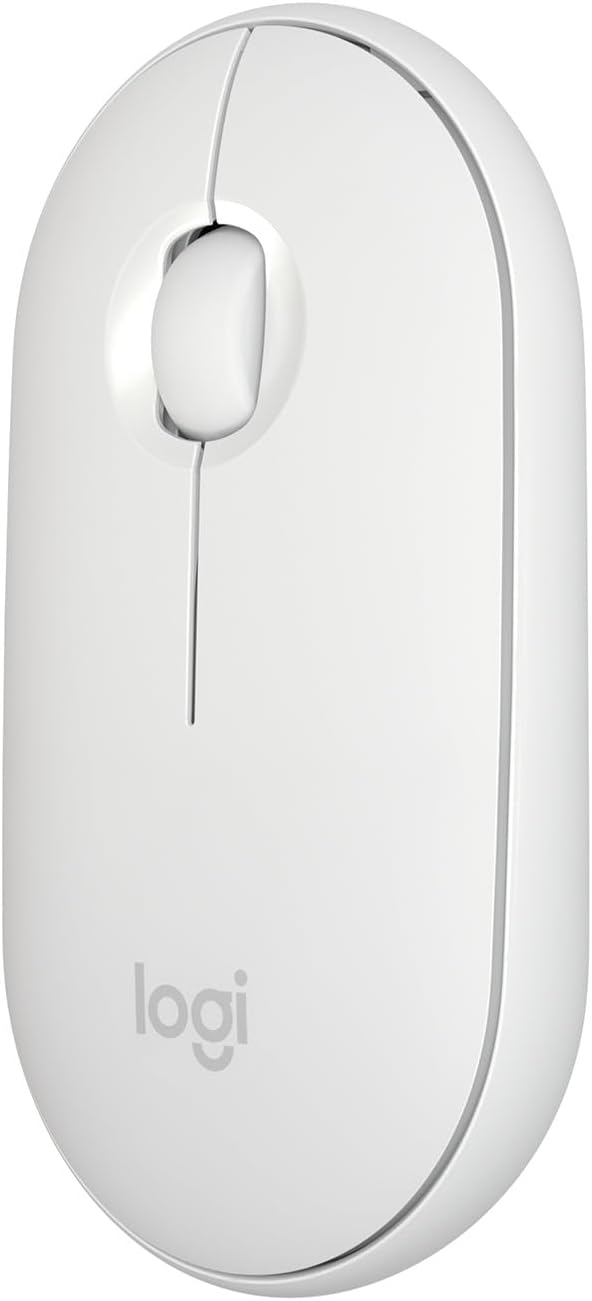 Logitech 910-006345 Slim Bluetooth Mouse for Mac White