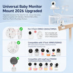SZSHCSMY Tool-Free Clamp Baby Monitor Mount for HelloBaby