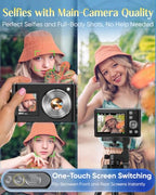 DUOCH 8K Vlogging Camera with Dual Screens and WiFi