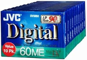 JVC MDV60ME10P Mini DV Tape 10-Pack (Discontinued)