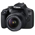 Canon EOS 2000D Rebel T7 DSLR 18-55mm 20pc Bundle (Renewed)