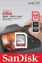 SanDisk 64G_SD_Ultra_R6BLK SD Ultra Card Bundle for Canon EOS Rebel T5