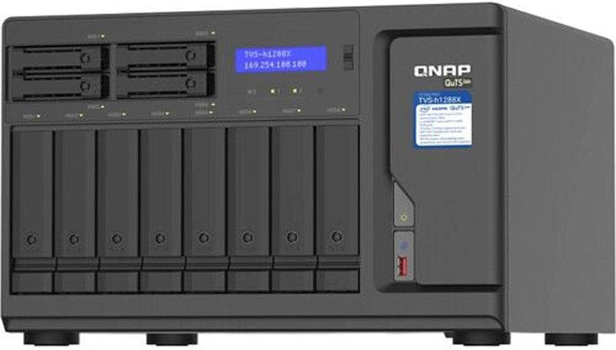 QNAP TVS-h1288X-W1250 Media NAS 10GbE