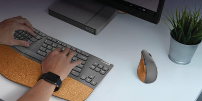 Lenovo GY51C33980 Go Wireless Ergonomic Mouse - Grey