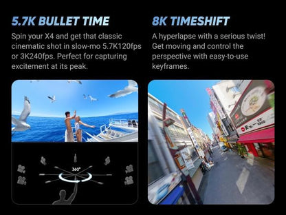 Insta360 X4 8K 360 Action Camera Basic Bundle