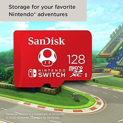 SanDisk SDSQXAO-128G 128GB Nintendo Switch microSDXC Card