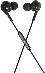 Magnavox MHP4857BK Black Wired Earbuds with Microphone