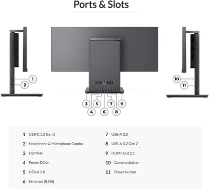 Lenovo 24ARR9 IdeaCentre AIO Desktop, 23.8" Touchscreen, Ryzen 3, 16GB RAM, 1TB SSD