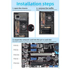 ciciglow Dual-Band 600Mbps PCIe WiFi Adapter for Desktops