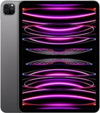 Apple iPad Pro (11-inch, 512GB, Wi-Fi + Cellular) Space Gray (2021) (Renewed)