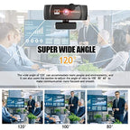 DDYYDS 4K Plug-and-Play Webcam with Privacy Shutter