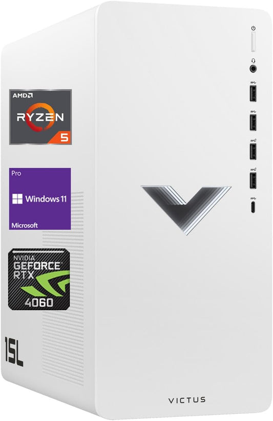 HP TPC-F124-MT Victus Ryzen 5 RTX 4060 Gaming Desktop