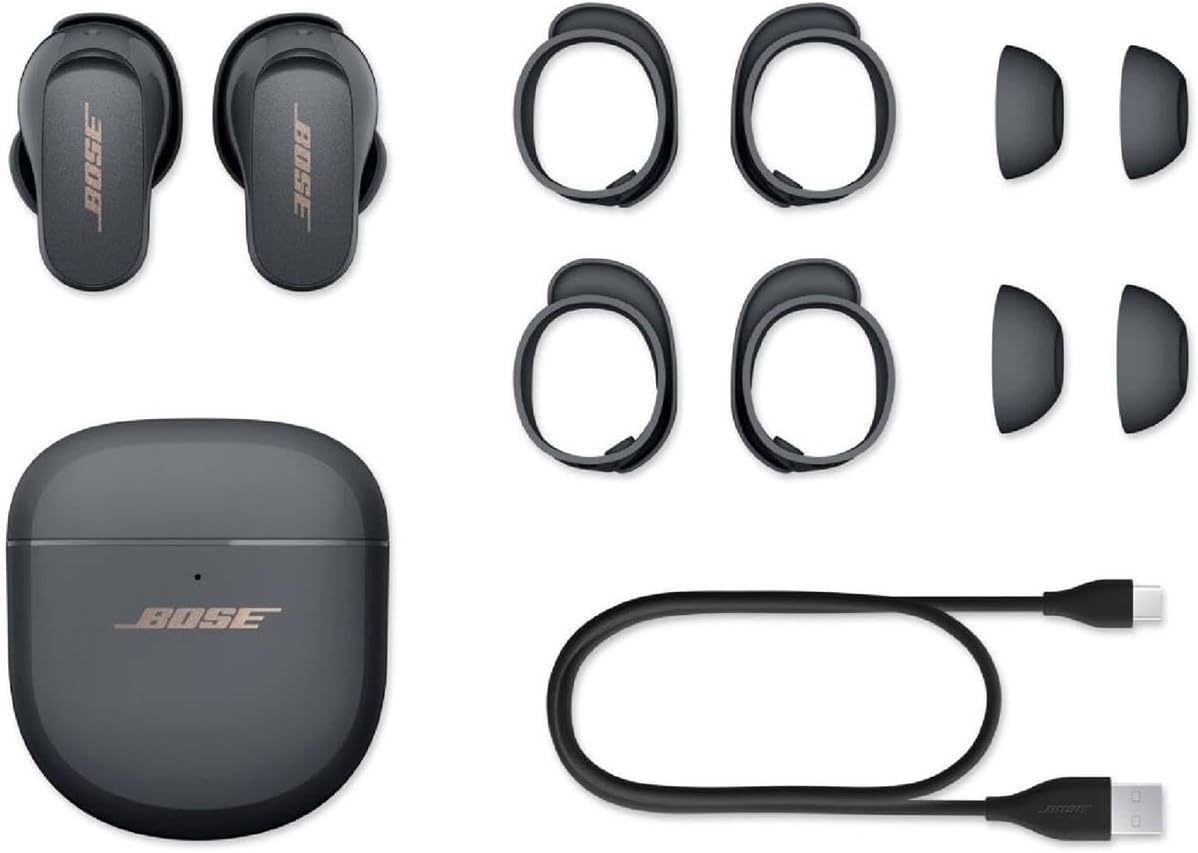 Bose 870730-0040 QuietComfort Earbuds II Eclipse Grey