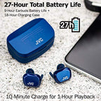JVC HAAE5TB AE Sport Truly Wireless Bluetooth Earbuds