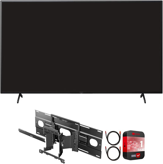 Sony E44SNKD75X80J 75" 4K TV Bundle with Mount & Protection