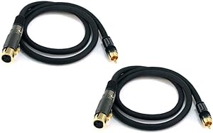 Monoprice CNE600697 XLR Female to RCA Male Audio Cable - 6ft — main product image