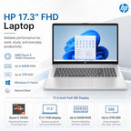 HP 17.3-Inch FHD Business Laptop with Ryzen 5 and Windows 11