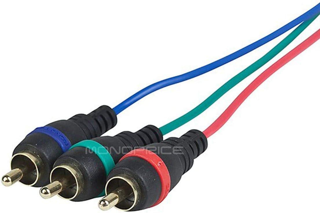Monoprice 102704 12ft DVI-I to 3 RCA Component Cable