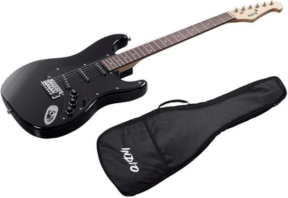 Monoprice 610160 Cali Classic Black Electric Guitar