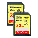 SanDisk SDSDXSF-032G-GNCI2 32GB Extreme Plus SDHC 2-Pack