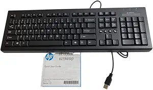 HP 729339-001 US English USB Keyboard Black
