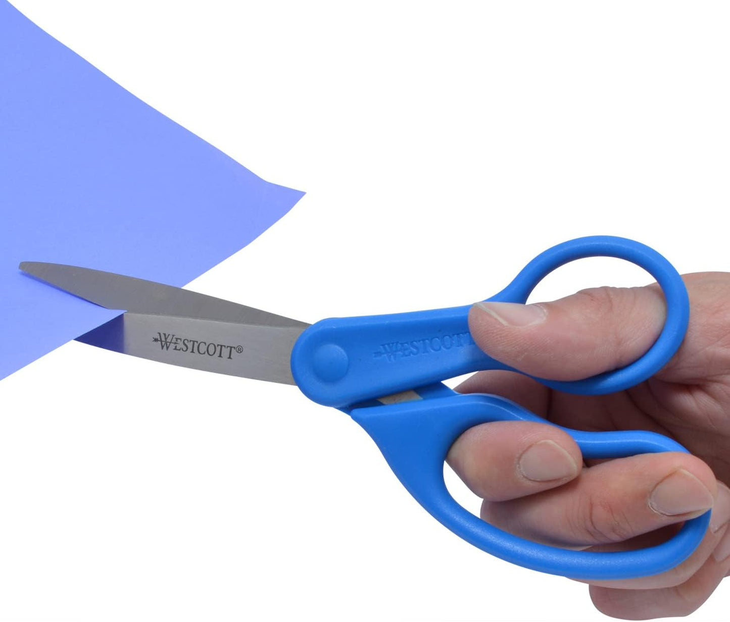 Westcott All Purpose Scissors - 8 Inch Blue Stainless Steel