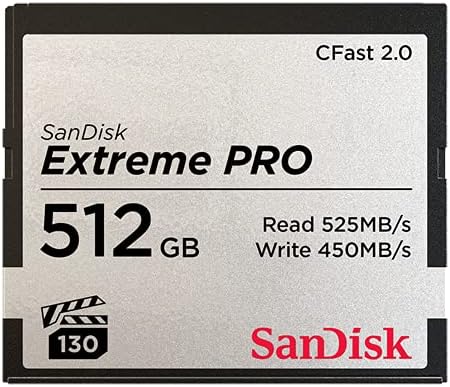 SanDisk SDCFSP-512G-G46D 512GB Extreme PRO CFast 2.0 Card