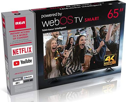 RCA RWOSU6547 65-inch Class webOS 4K UHD HDR Smart TV